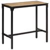 vidaXL Baro stalas, 110x55x107cm, neapdorotos mango medienos masyvas