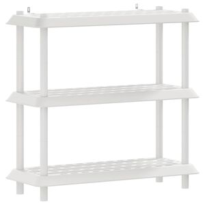 vidaXL Lentynų sistema 3 lygiai 100 x 40 x 96 cm PP Balta
