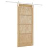 vidaXL Slankios durys Natūrali ir Balta 86 x 198,5 cm