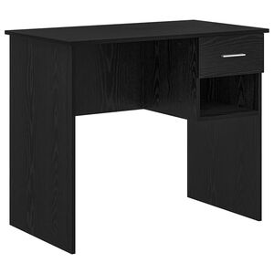vidaXL Stalas Juodas ąžuolas 90 x 49 x 75 cm Apdirbta mediena