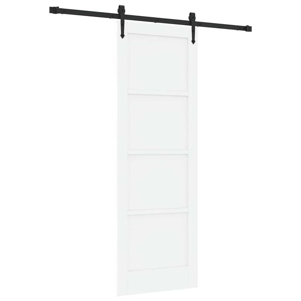 vidaXL Slankios durys ORKDAL Balta 73,5 x 211 cm Kietos pu&scaron;ies mediena