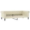 vidaXL Sofa, kreminės spalvos, 90x200cm, dirbtinė oda