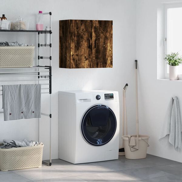 vidaXL Sieninė spintelė, dūminio ąžuolo, 60x31x60cm, mediena