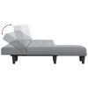 vidaXL L formos sofa-lova, &scaron;viesiai pilka, 255x140x70cm, audinys