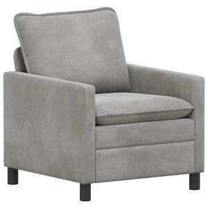 vidaXL Sofa &Scaron;viesiai pilka 76 x 81 x 87,5 cm Aksomas