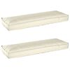 vidaXL Pallet pagalvių rinkinys 2 pcs Kreminė 120 x 40 x 8 cm