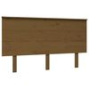 vidaXL Lovos galvūgalis, medaus rudas, 139x6x82,5cm, pu&scaron;ies masyvas