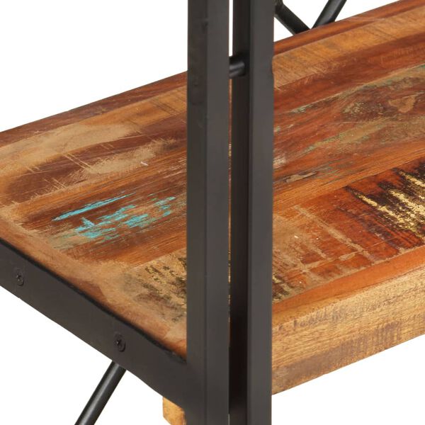 vidaXL Knygų spinta, 3 aukštų, 60x30x80cm, perdirbtos medienos masyvas