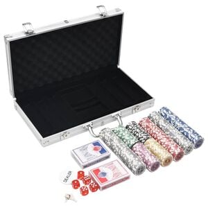 vidaXL Pokerio žetonų rinkinys, 300vnt., 11,5g
