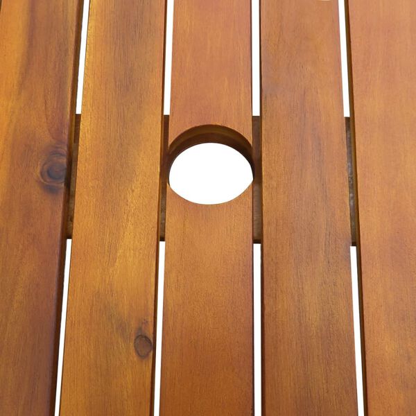 vidaXL Lauko valgomojo bald. kompl., 7d., akacijos med. masyv.