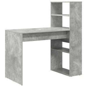 vidaXL Stalas Betono pilka Apdirbta mediena 113 x 54 x 120 cm