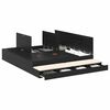 vidaXL Lova su daiktų laikymo vieta su stalčių Juodas ąžuolas 180 cm