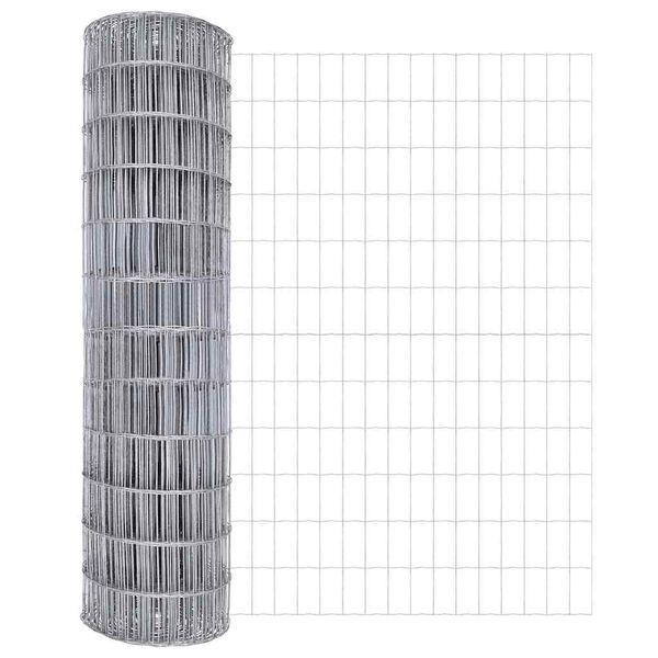 vidaXL Euro tvora Sidabro 1.2 x 25 m Karštai cinkuotas geležis