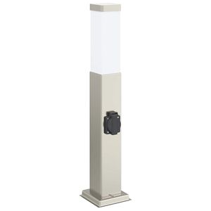 vidaXL Apsauginis &scaron;viestuvas su lizdu, 50 cm, nerūdijantis plienas, IP44