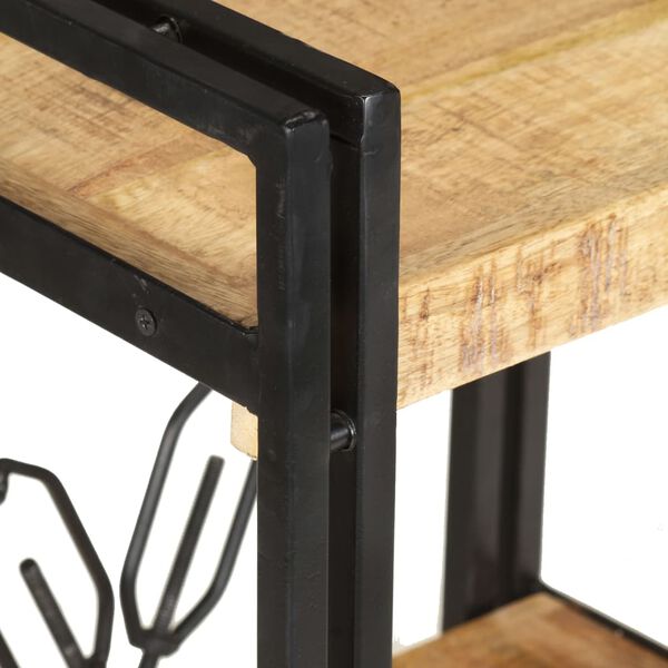 vidaXL Knygų spinta, 3 auk&scaron;tų, 40x30x80cm, mango medienos masyvas