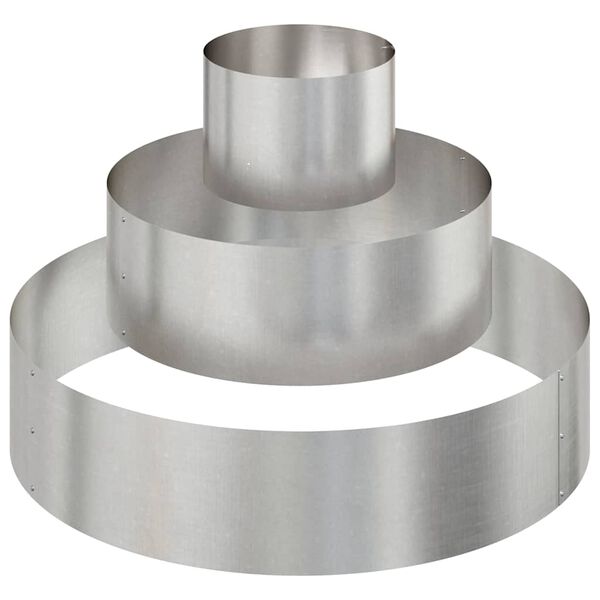 vidaXL Sodo vazonas Sidabro 90 x 90 x 20 cm Nerūdijantis Plienas