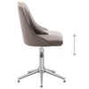 vidaXL Pasukama valgomojo kėdė, &scaron;viesiai pilkos spalvos, aksomas