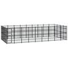 vidaXL Lauko voljeras &scaron;unims, plienas, 33,18m&sup2;