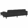 vidaXL Svetainės sofa 3 pcs Juoda