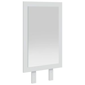 vidaxl Veidrodis FAUSKE Balta 43 x 3,5 x 77 cm Stačiakampio