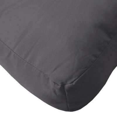 vidaXL Paletės pagalvėlė, antracito spalvos, 60x60x8cm, audinys