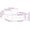vidaXL Lova su daiktų laikymo vieta ir čiužiniu Kapučino 180 x 200 cm
