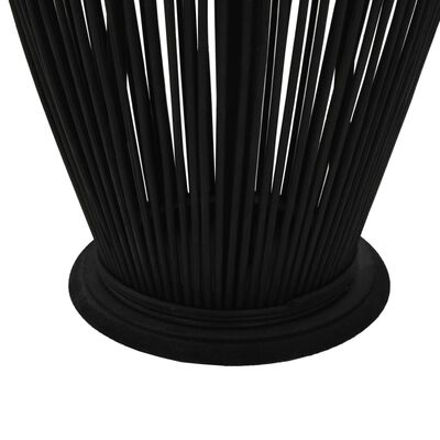 vidaXL Pakabinamas žibintas žvakei, juodas, 95cm, bambukas