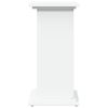vidaXL Eksponavimo stovas su lentyna, baltas, 31x30x60cm, mediena