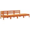 vidaXL Keturvietė sodo sofa, va&scaron;ko ruda, pu&scaron;ies medienos masyvas