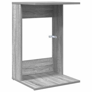 vidaXL &Scaron;oninis stalas Pilkas Sonoma 40 x 38 x 62,5 cm Apdirbta mediena
