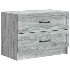 vidaXL &Scaron;alia lovos spintelė Pilka sonoma ąžuolo 62 x 34,5 x 44,5 cm
