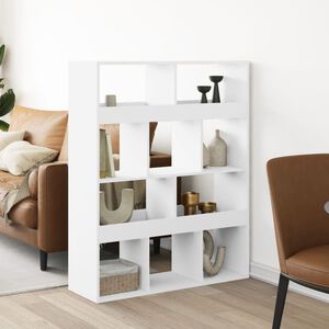 vidaXL Kambario pertvara, baltos spalvos, 100x33x125,5cm, mediena
