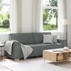 vidaXL Trivietė sofa, tamsiai pilka, 180 cm, audinys