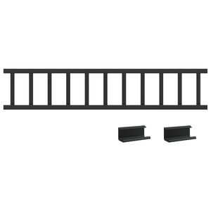 vidaXL Stogo sniego sargas Juoda 100 x 2,5 x 20 cm Plienas