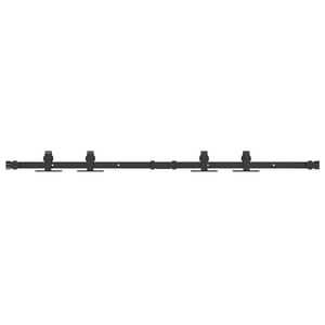 vidaXL stumdomų spintelių durų komplektas 122 cm anglinis plienas