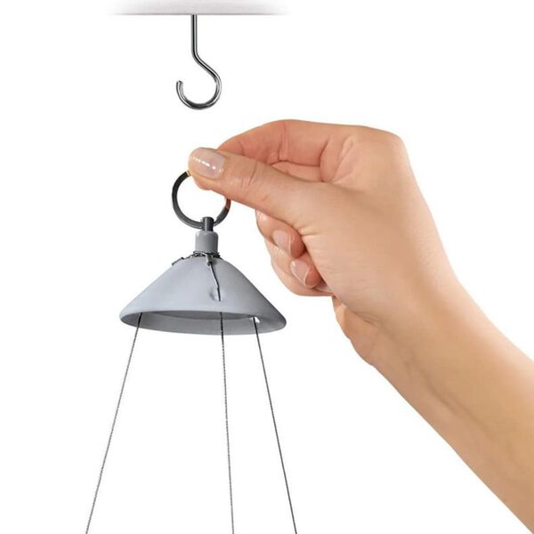 LECHUZA Pakabinamas vazonas NIDO Cottage 28 ALL-IN-ONE, baltos spalvos