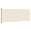 vidaXL I&scaron;traukiama &scaron;oninė pertvara, kreminės spalvos, 120x300cm