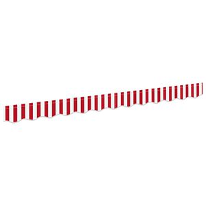 vidaXL Markizės pakra&scaron;čio pakeitimas Raudona ir balta 230 x 20 cm