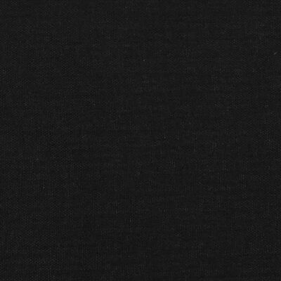 vidaXL Lovos rėmas su spyruoklėmis, juodos spalvos, 140x200cm, audinys