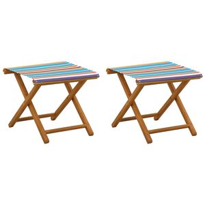 vidaXL Gulintojas 2 pcs Kietas eukalipto medis Įvairiaspalvis