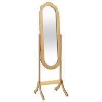 vidaXL Laisvai pastatomas veidrodis, 45,5x47,5x160cm, apdirbta mediena