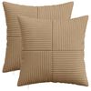 vidaXL Pagalvėlės užvalkalas 2 pcs ALMELO Ruda 35 x 35 cm mančester