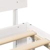 vidaXL Lovos rėmas Balta 90 x 200 cm Kietos pu&scaron;ies mediena