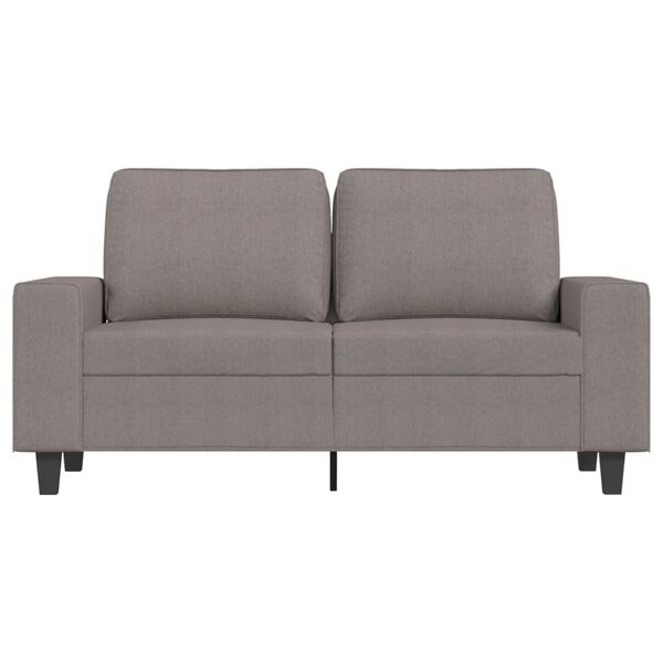 vidaXL Dvivietė sofa, taupe spalvos, 120cm, audinys