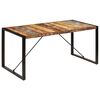 vidaXL Valgomojo stalas, 160x80x75cm, perdirbtos medienos masyvas