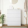vidaXL &Scaron;oninė spintelė, baltos spalvos, 80x35x99 cm, apdirbta mediena