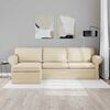 vidaXL Sofa 210cm Kreminė Metalas