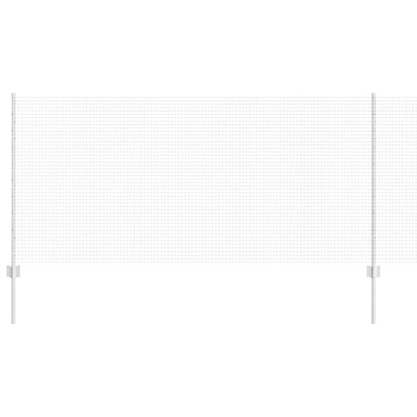 vidaXL Tvora su stulpais Sidabro 1 x 100 m Plienas