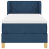 vidaXL Kiemas lova su čiužiniu Mėlyna 80 x 200 cm audinys
