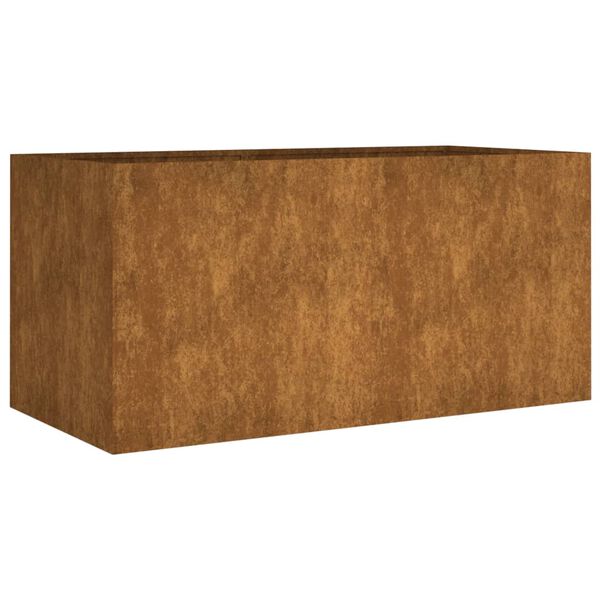 vidaXL Lovelis, 80x40x40cm, Corten plienas
